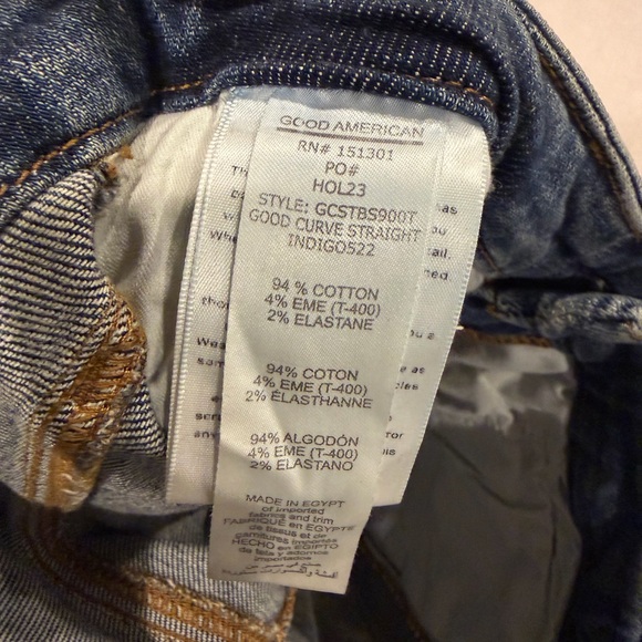 Good American Curve Straight Leg Jeans - Picture 3 of 4